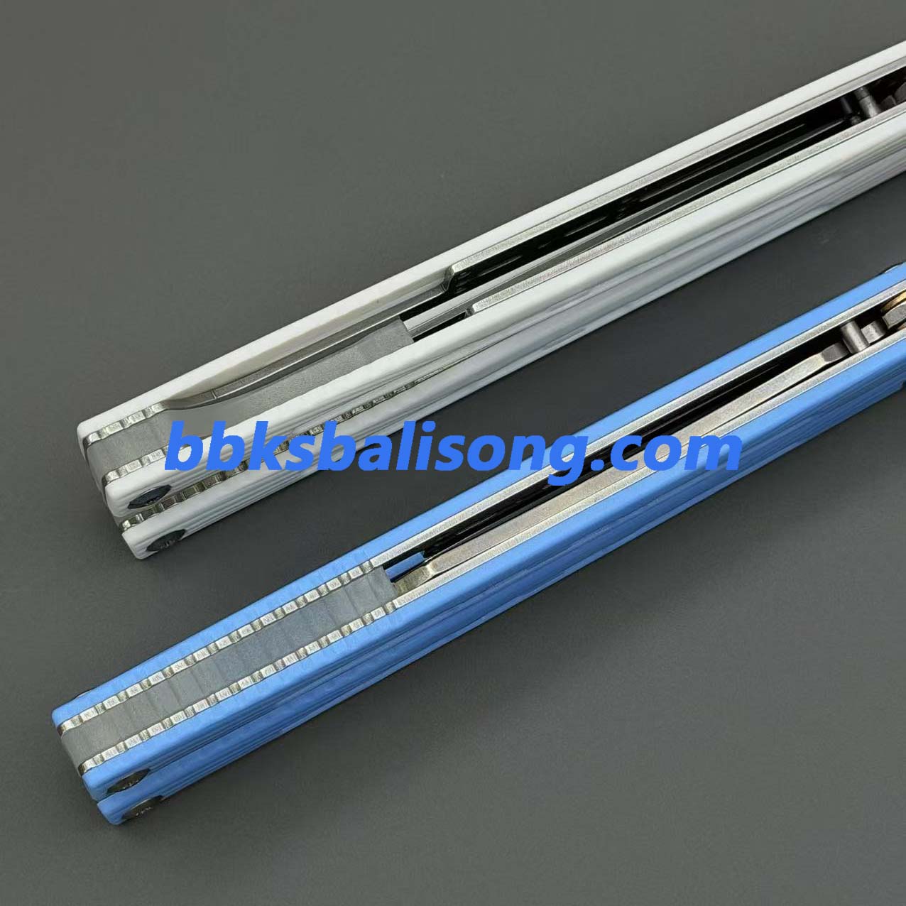 Banshu Laser Balisong Trainer ABS Scales+Steel Lining Handle