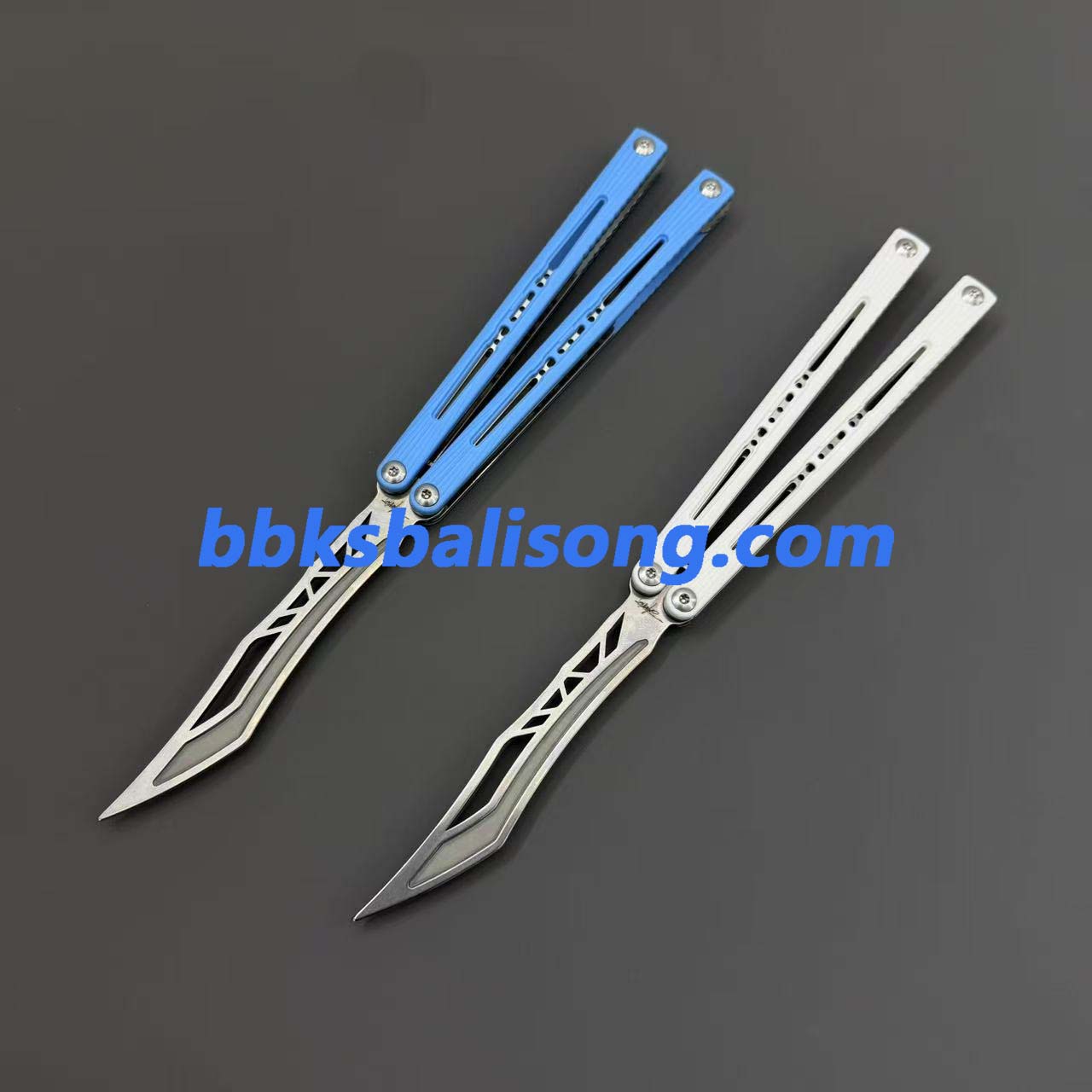 Banshu Laser Balisong Trainer ABS Scales+Steel Lining Handle