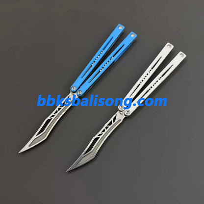 Banshu Laser Balisong Trainer ABS Scales+Steel Lining Handle