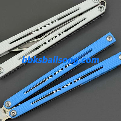 Banshu Laser Balisong Trainer ABS Scales+Steel Lining Handle