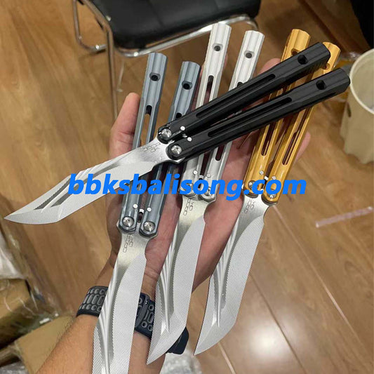 Banshu Orca V2 Balisong Clone 7075 Aluminum Handle