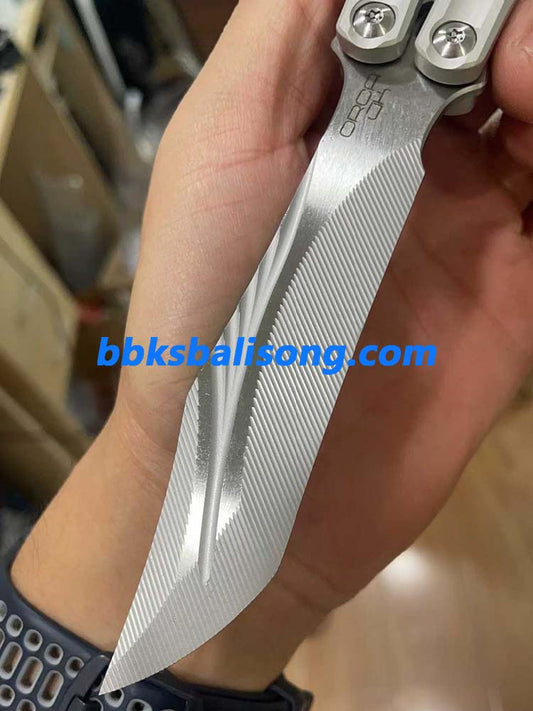 Banshu Orca V2 Balisong Clone 7075 Aluminum Handle