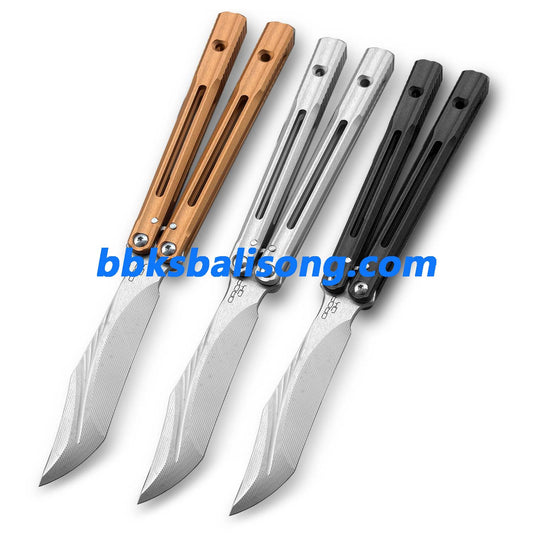 Banshu Orca V2 Balisong Clone 7075 Aluminum Handle