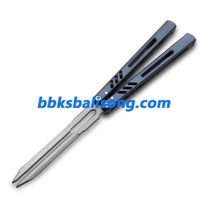 Banshu 8801 Balisong Tuning Fork Blade 7075 Aluminum Handle Bushings System