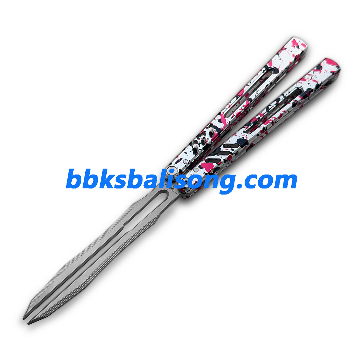Banshu 8801 Balisong Tuning Fork Blade 7075 Aluminum Handle Bushings System