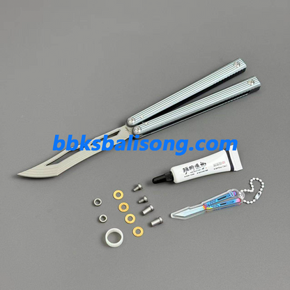 Banshu 8804 Balisong 6063 Aluminum Handle Bushings System