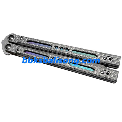 Carbon Fiber Scales For Baliplus or ARMED SHARK Replicant Balisong Clone