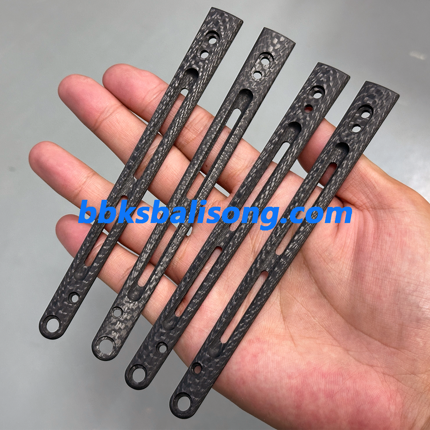 Carbon Fiber Scales For Baliplus or ARMED SHARK Replicant Balisong Clone