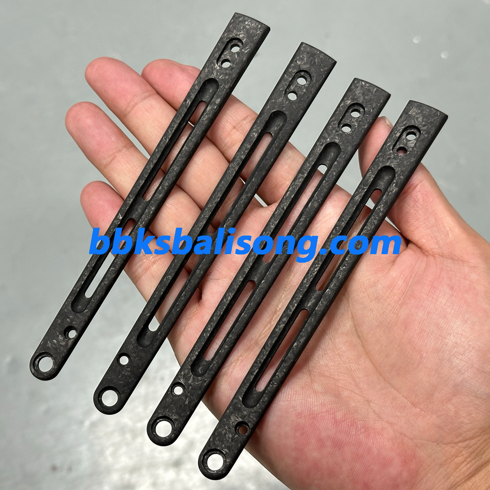 Scacls Carbon Fiber Scales For Baliplus or ARMED SHARK Replicant Balisong ...