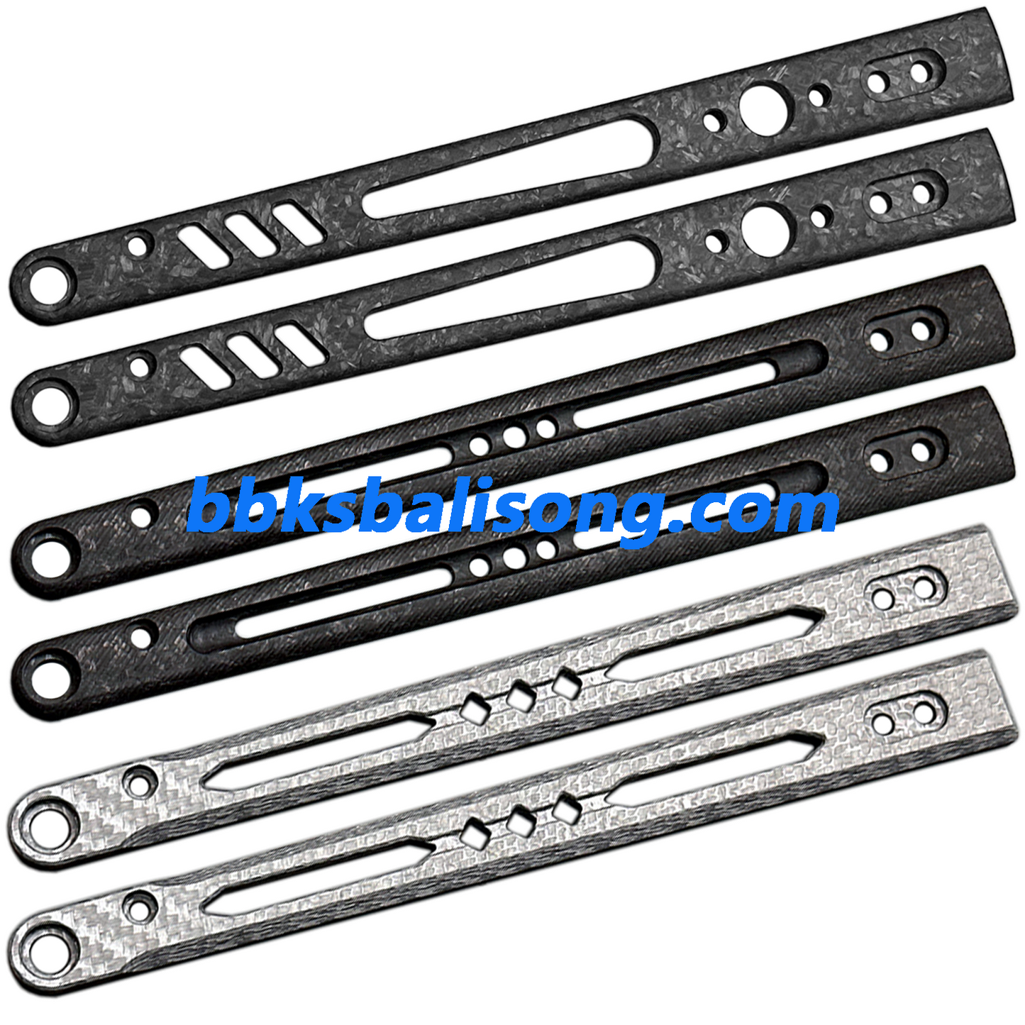 Carbon Fiber Scales For Baliplus or ARMED SHARK Replicant Balisong Clone