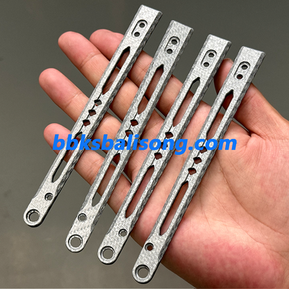 Carbon Fiber Scales For Baliplus or ARMED SHARK Replicant Balisong Clone