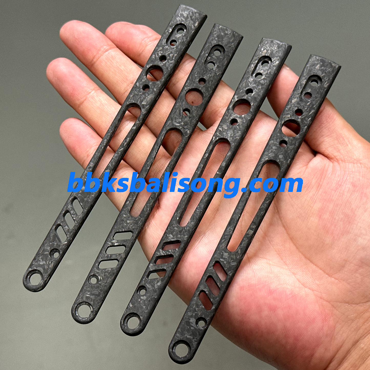 Carbon Fiber Scales For Baliplus or ARMED SHARK Replicant Balisong Clone