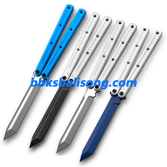 Cold Blade Krake Raken(Kraken) V3  Balisong Clone 7075 Aluminum Ceramic Coating Handle