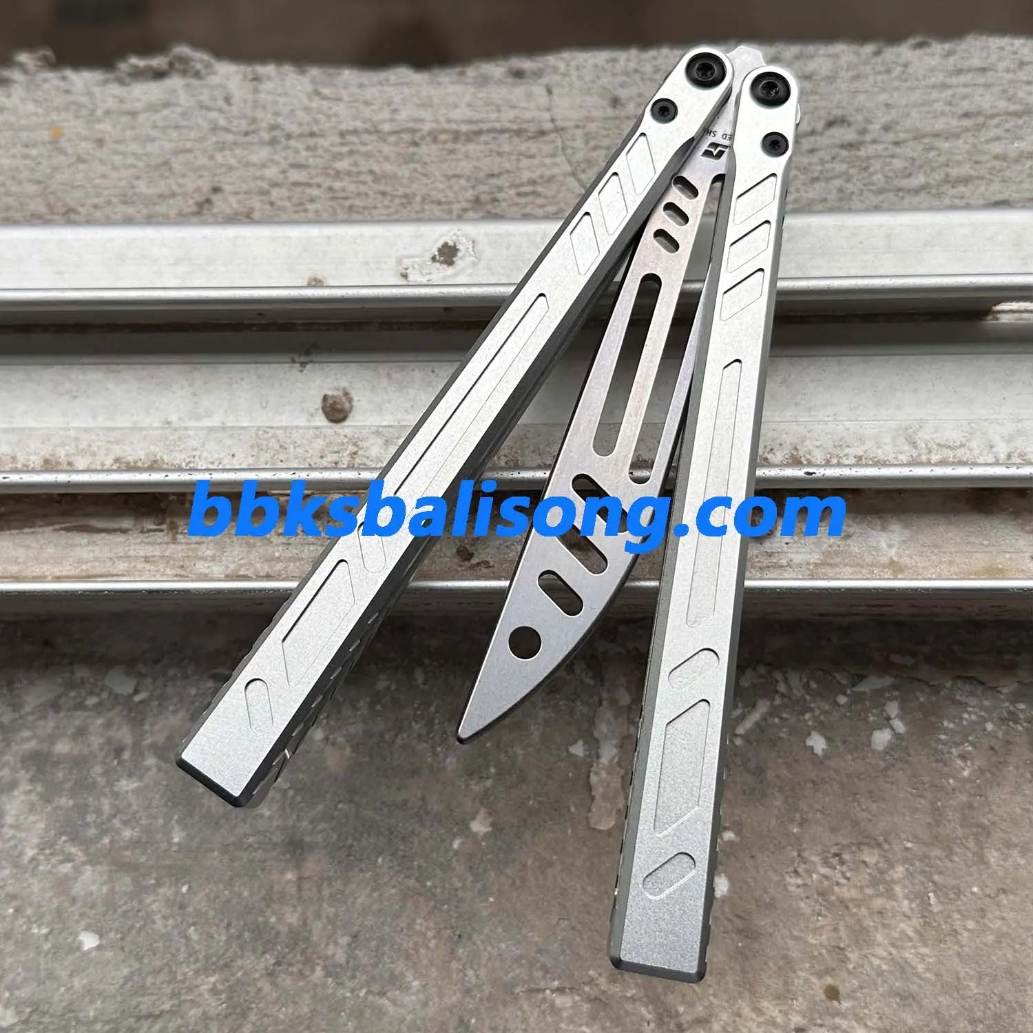 ARMED SHARK 7075 Aluminum Channel Barebones Balisong Clone BBKSbalisong