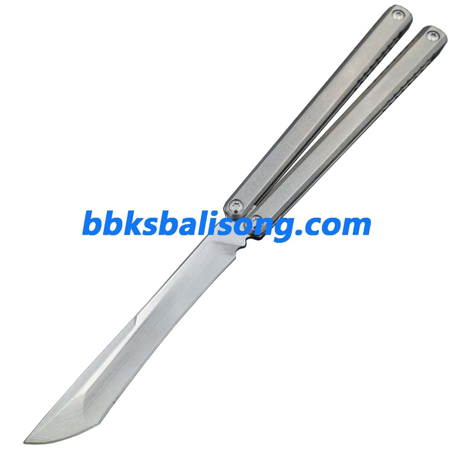 Di Gaboon Balisong Clone Titanium Sandwich Handle New Production