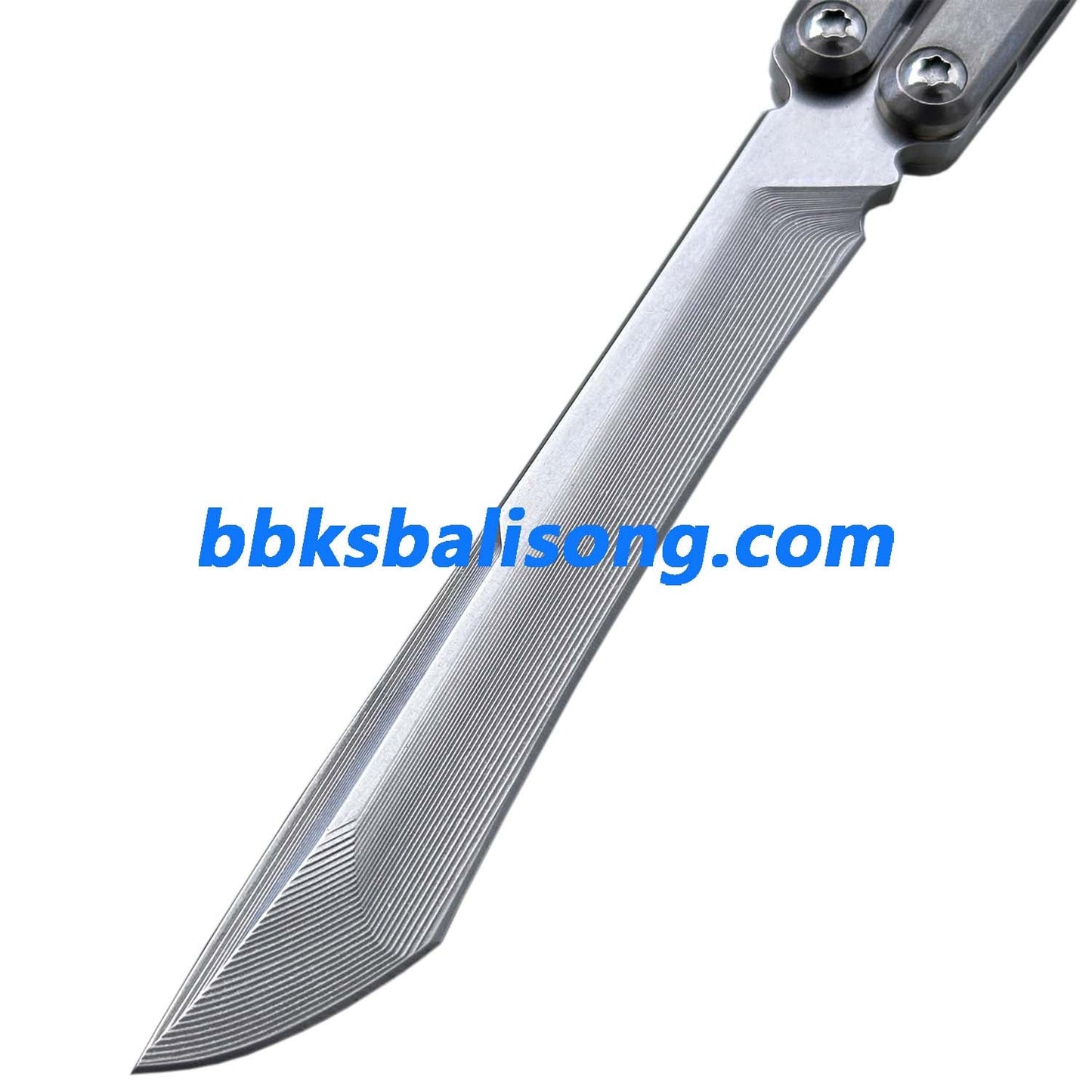 Di Gaboon Balisong Clone Titanium Sandwich Handle New Production