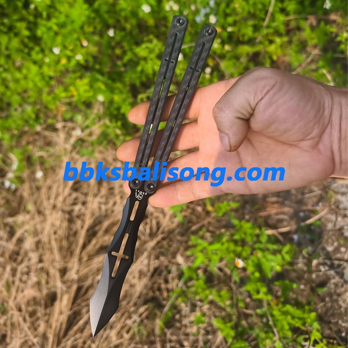 Dingfeng ShengGe Balisong G10+7075 Aluminum Handle False Edge Blade