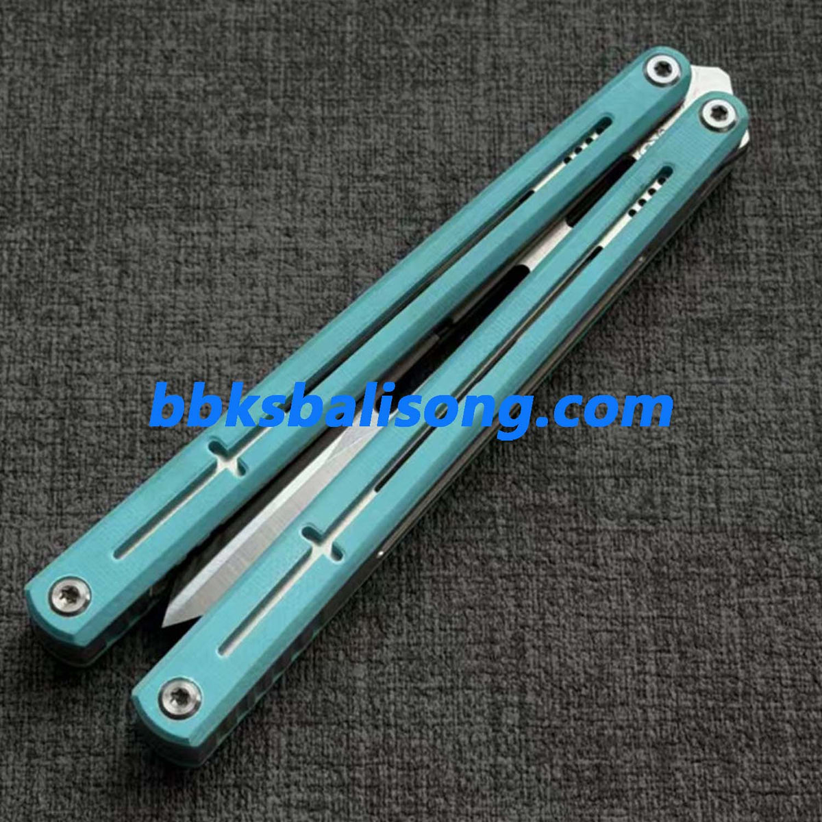 Dingfeng ShengGe Balisong G10+7075 Aluminum Handle False Edge Blade