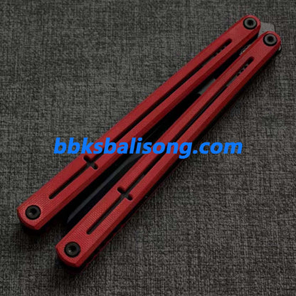 Dingfeng ShengGe Balisong G10+7075 Aluminum Handle False Edge Blade