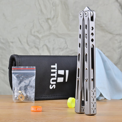 Titus Echo Original Balisong Titanium Handle