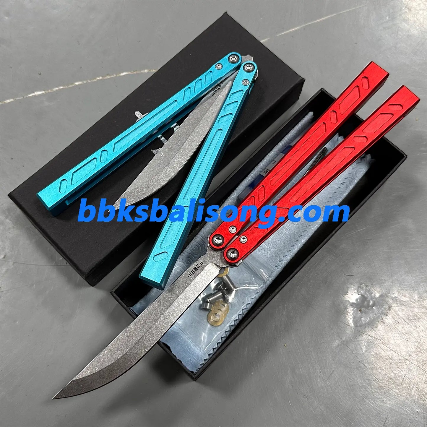 New Baliplus Barebones Balisong Clone 7075 Aluminum Channel Handle BBKSbalisong