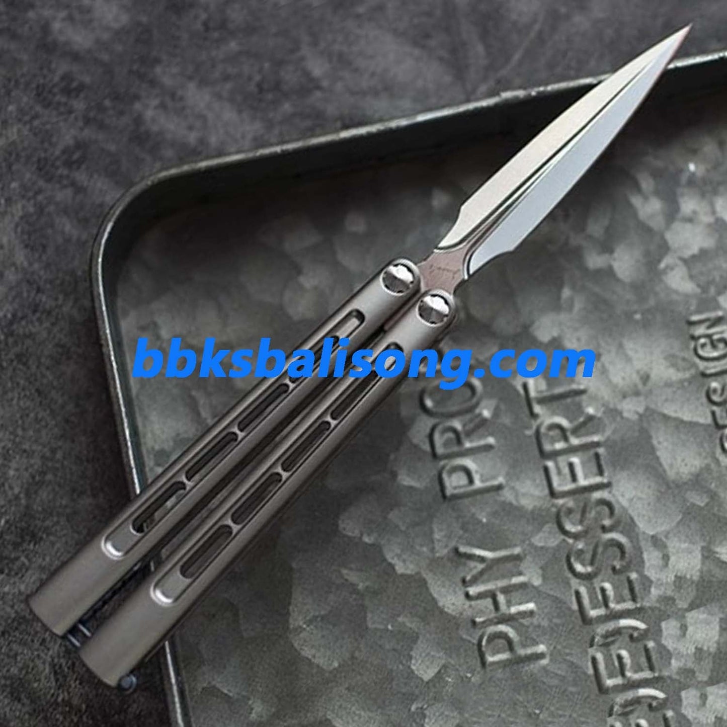 Growl Balisong CK Integralis II Clone Titanium handle Bearing System