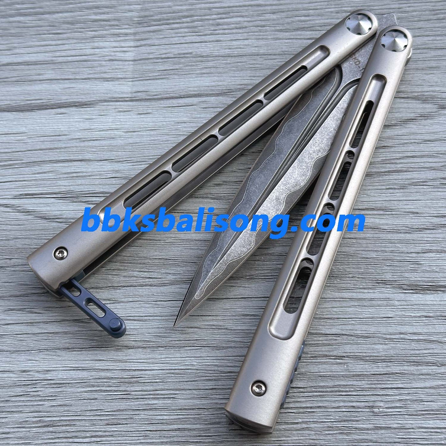 Growl Balisong CK Integralis II Clone Titanium handle Bearing System