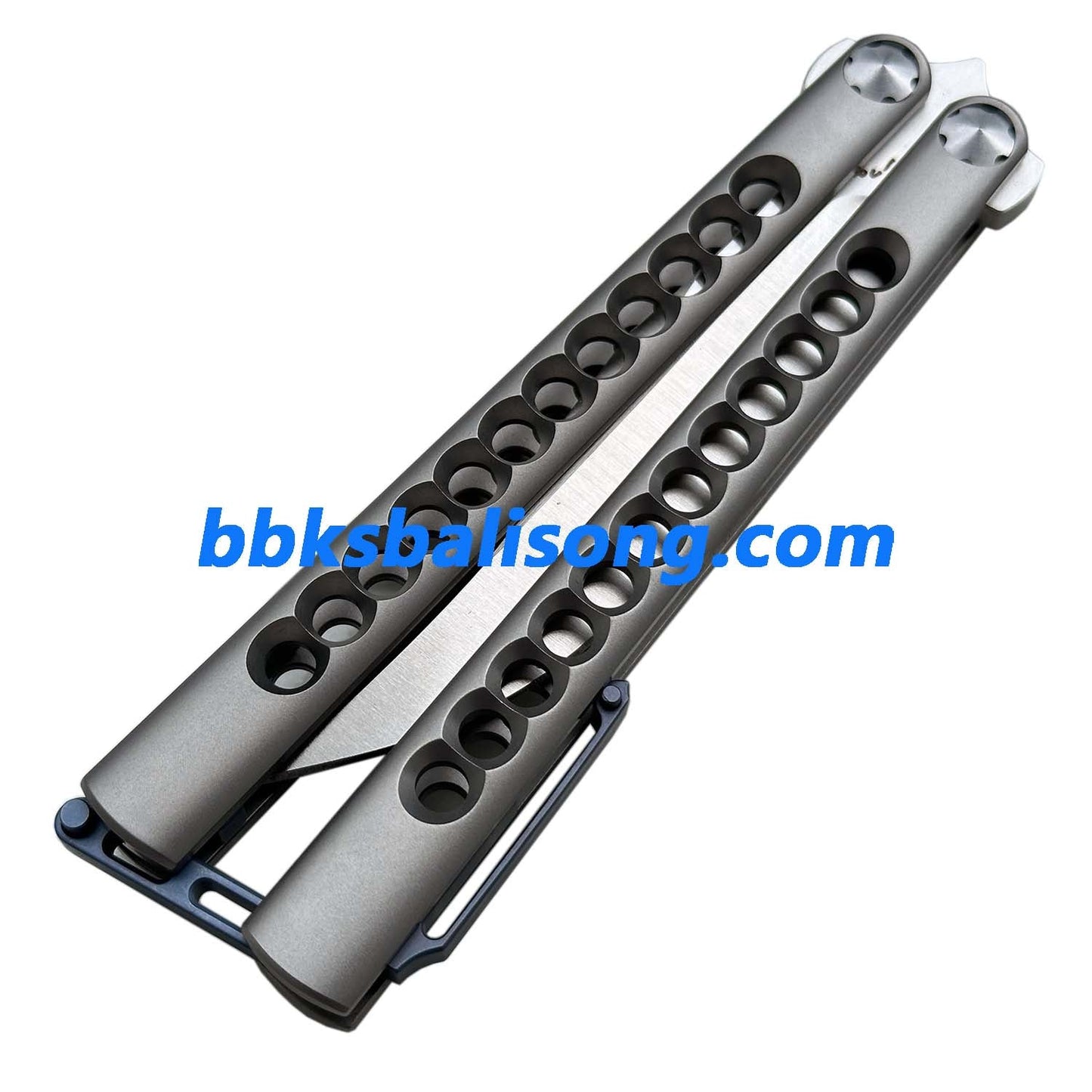 Growl Smallpox Mini Titanium Balisong Sandwich Handle