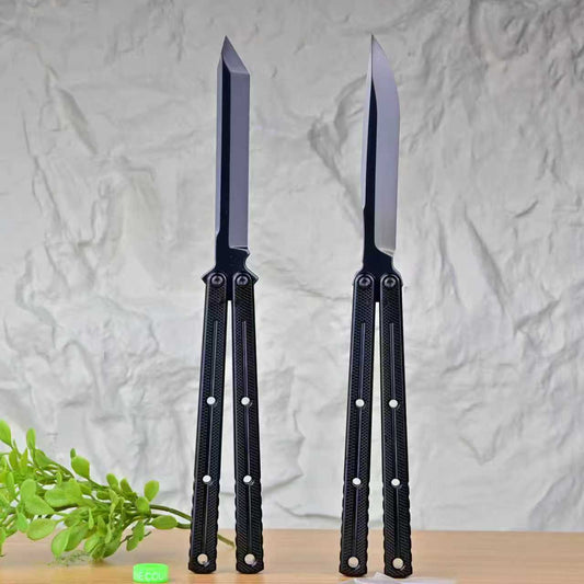 Titus Kraken V3 Balisong Clone Mirror DLC Blade 7075 Aluminum Handle