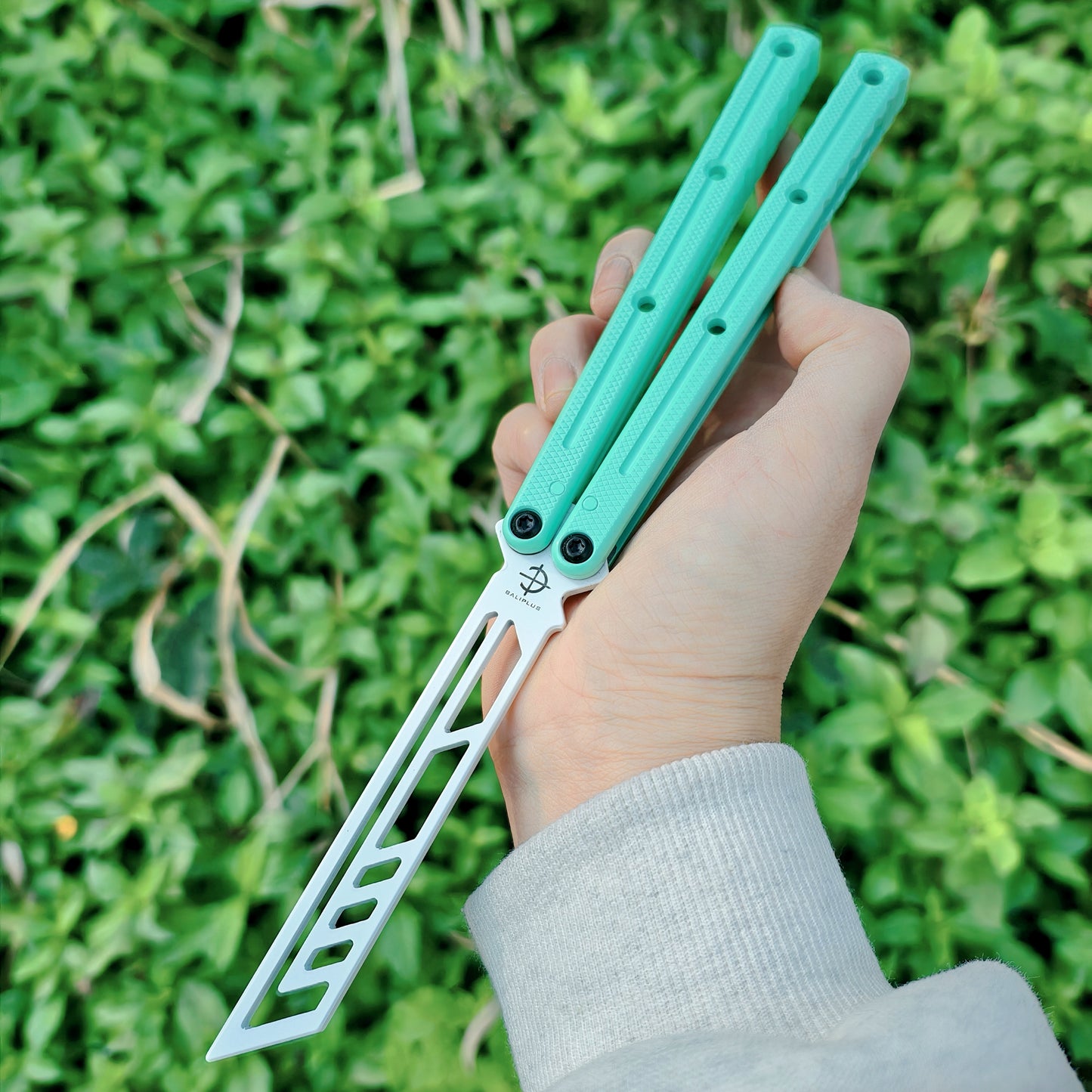 Baliplus Kraken V3 Balisong Clone Ceramic Coating Handle Sapphire Blade