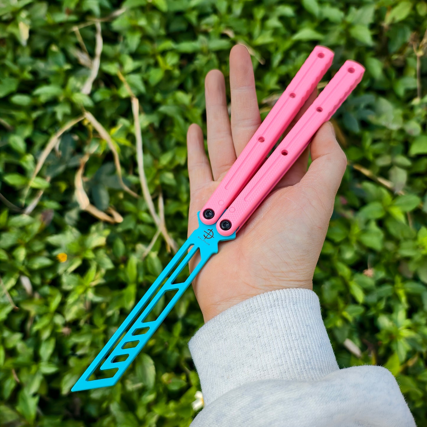 Baliplus Kraken V3 Balisong Clone Ceramic Coating Handle Sapphire Blade