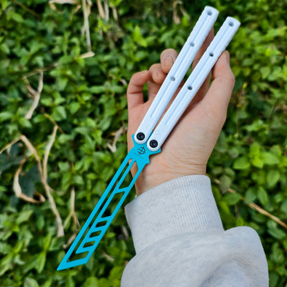 Baliplus Kraken V3 Balisong Clone Ceramic Coating Handle Sapphire Blade