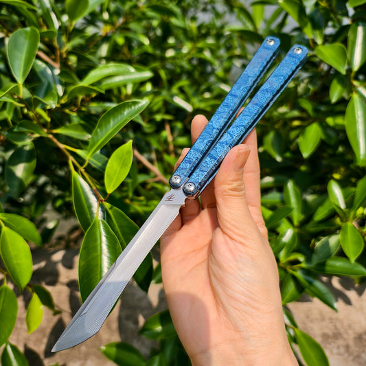 Baliplus Gaboon Balisong Clone Titanium Handle