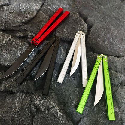 New Baliplus Barebones Balisong Clone 7075 Aluminum Channel Handle