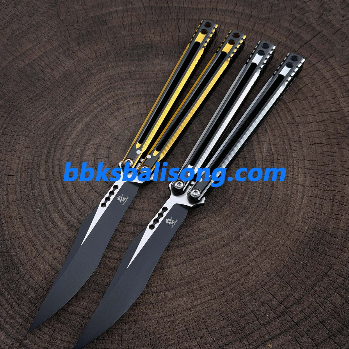 Log Jian V3 Balisong 7075 Aluminum 5Cr15 Blade Bushings System