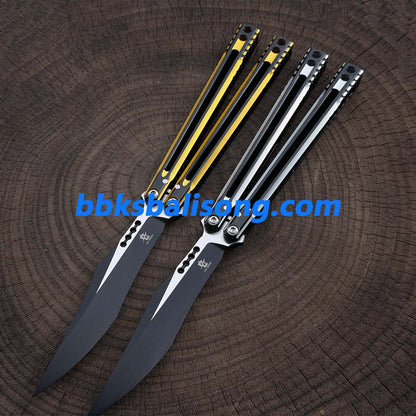Log Jian V3 Balisong 7075 Aluminum 5Cr15 Blade Bushings System