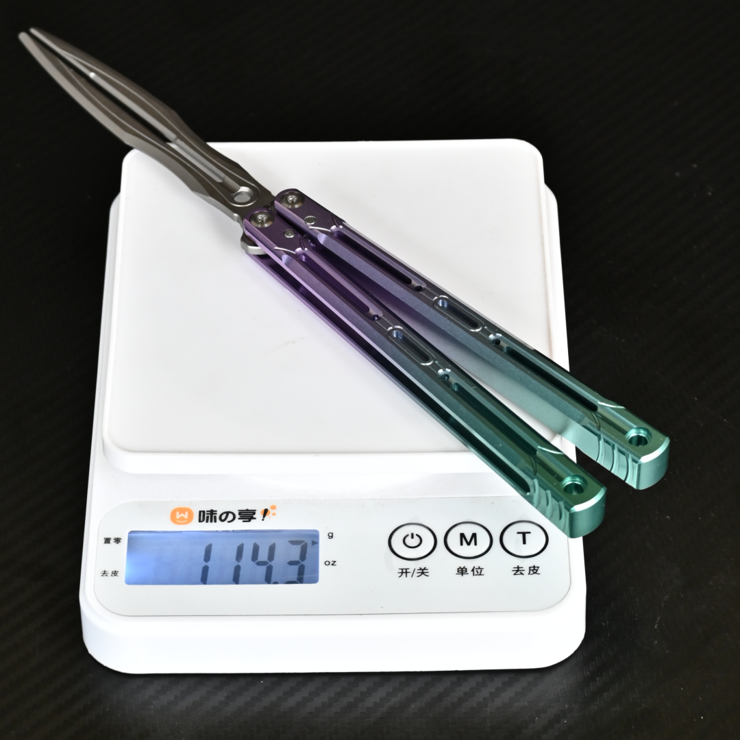 Longslip Aries OG Balisong 7075 Aluminum Handle Tuning Fork Blade