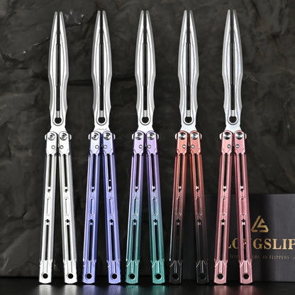 Longslip Aries OG Balisong 7075 Aluminum Handle Tuning Fork Blade