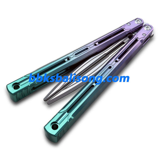 Longslip Aries OG Balisong 7075 Aluminum Handle Tuning Fork Blade