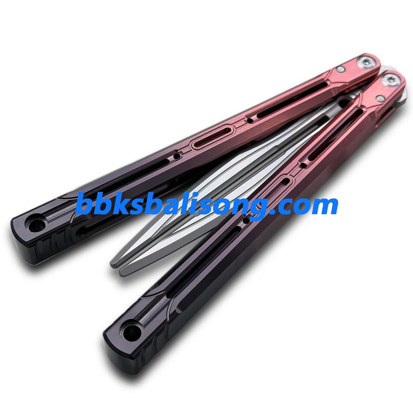 Longslip Aries OG Balisong 7075 Aluminum Handle Tuning Fork Blade