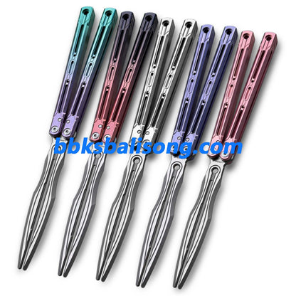 Longslip Aries OG Balisong 7075 Aluminum Handle Tuning Fork Blade