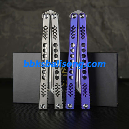Longslip Gemini Original Balisong Titanium Handle Bushings System