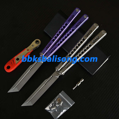 Longslip Gemini Original Balisong Titanium Handle Bushings System