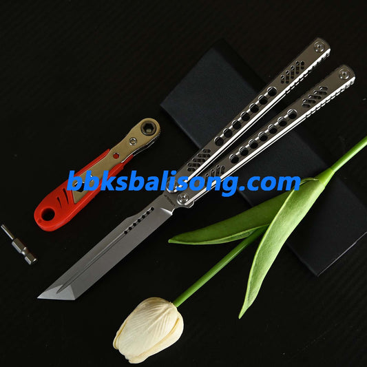 Longslip Gemini Original Balisong Titanium Handle Bushings System