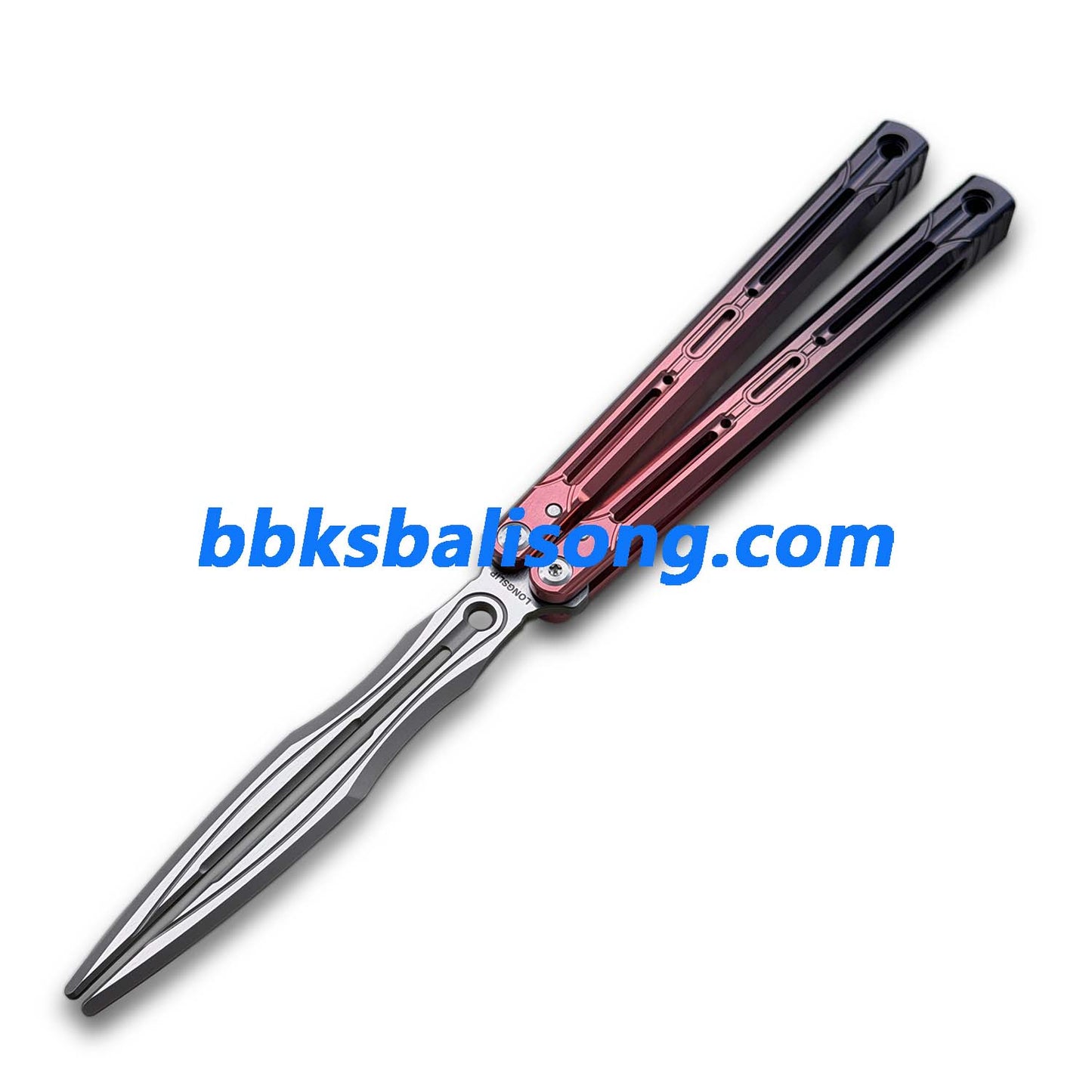 Longslip Aries OG Balisong 7075 Aluminum Handle Tuning Fork Blade