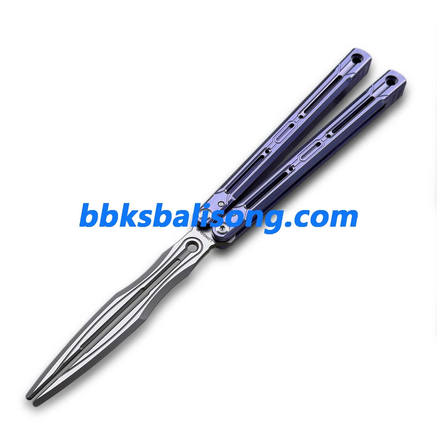 Longslip Aries OG Balisong 7075 Aluminum Handle Tuning Fork Blade