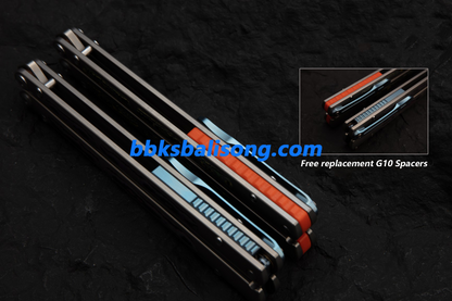 Maxace Covenant-III Balisong Butterfly Knife TC4 Handle M390 Blade Bushing System EDC Tools Folding Knives