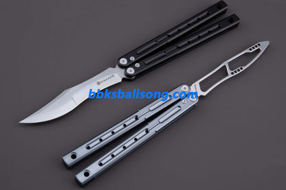 Maxace Phantom II Balisong Trainer 7075 Aluminium/Titanium Handle Bushings System