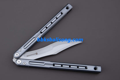 Maxace Phantom II Balisong Trainer 7075 Aluminium/Titanium Handle Bushings System