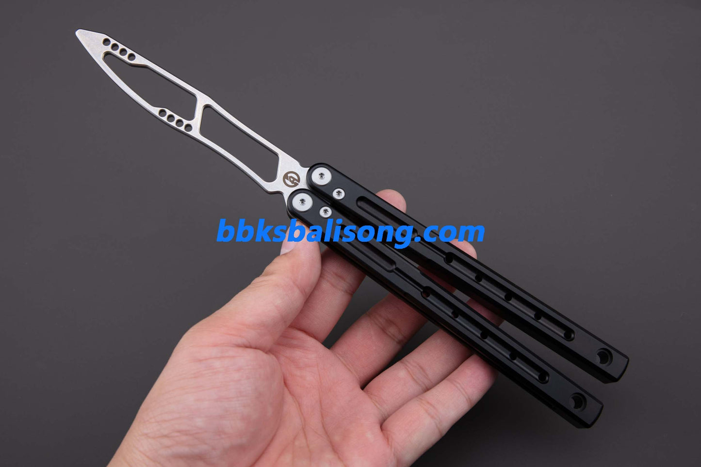 Maxace Phantom II Balisong Trainer 7075 Aluminium/Titanium Handle Bushings System